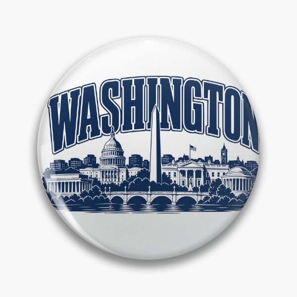 Item preview, Capital Monument Echoes – Washington Retro Skyline Shirt designed and sold by Earth Celebration Designs.