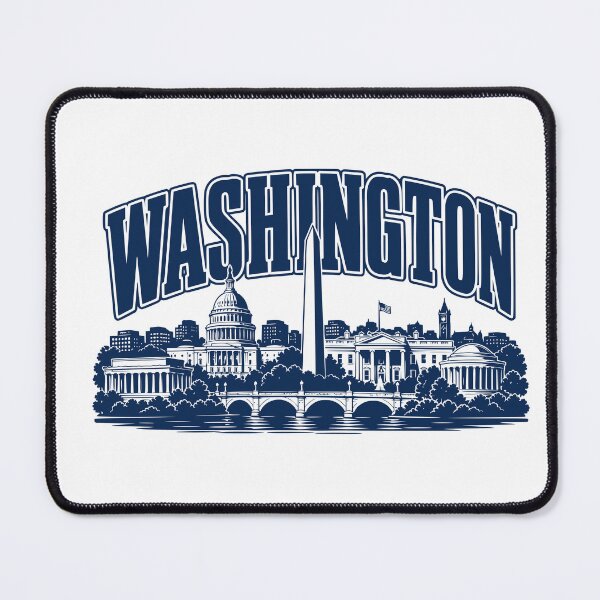 Item preview, Capital Monument Echoes – Washington Retro Skyline Shirt designed and sold by Earth Celebration Designs.