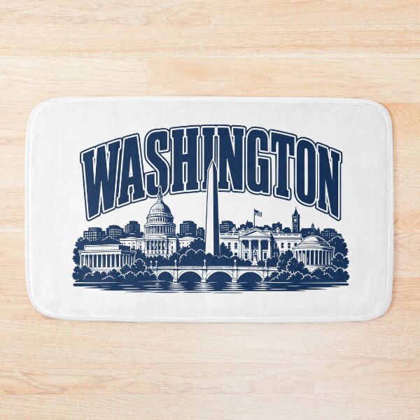 Item preview, Capital Monument Echoes – Washington Retro Skyline Shirt designed and sold by Earth Celebration Designs.