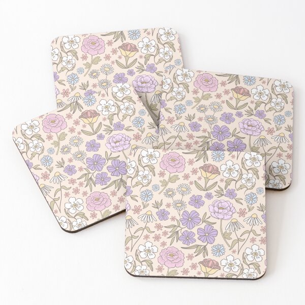 Item preview, Cute Pastel Floral Garden designed and sold by Lindsay Marie Patterns.