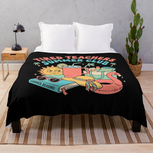 Item preview, Tired Teachers Summer Club Retro Beach Reading designed and sold by KroghDs.