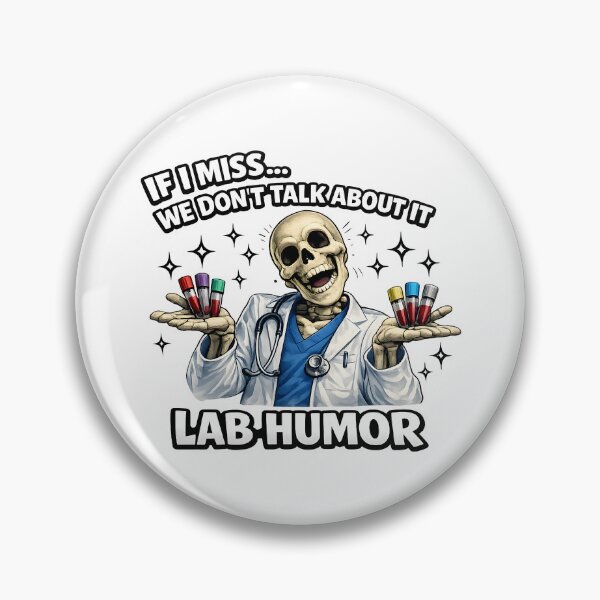 Item preview, Funny Skeleton Lab Tech Humor Shirt – Skull Phlebotomist Meme Design for Medical Laboratory Week & Halloween designed and sold by ClinicalHubs.