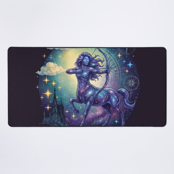 Item preview, Celestial Sagittarius Zodiac - Majestic Galaxy Archer Aesthetic Art designed and sold by artscripts.
