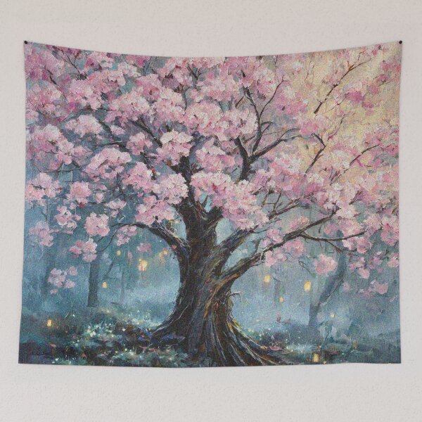 Item preview, Sakura Tree Art – Japanese Cherry Blossom Aesthetic | Pink Floral Nature Design designed and sold by Illuministique.