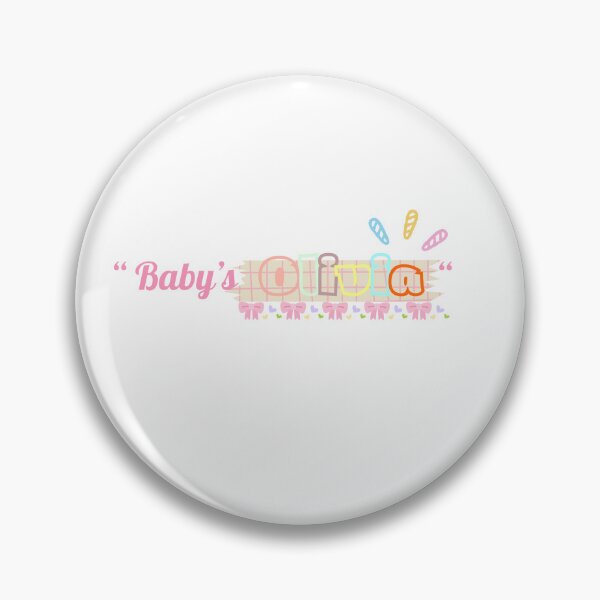 Item preview, Baby's Olivia Cute Pastel Typography Design designed and sold by ammiespy.