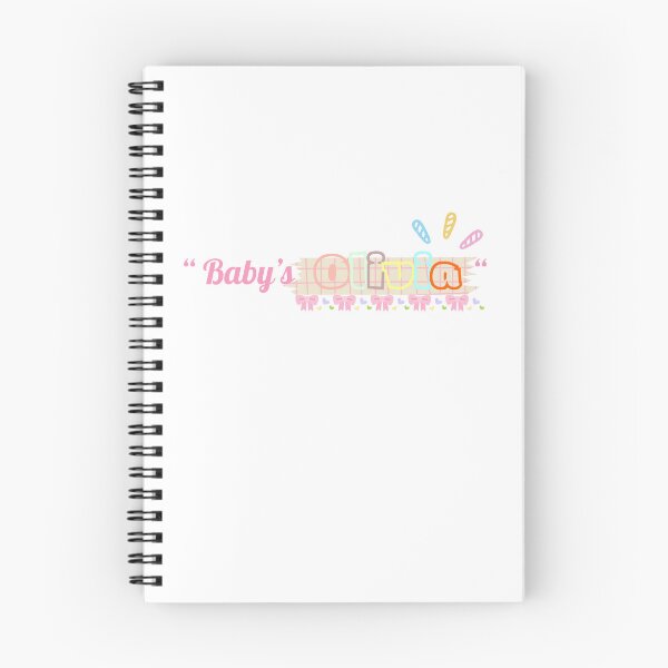 Item preview, Baby's Olivia Cute Pastel Typography Design designed and sold by ammiespy.