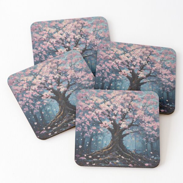 Item preview, Sakura Tree Art – Japanese Cherry Blossom Aesthetic | Pink Floral Nature Design designed and sold by Illuministique.