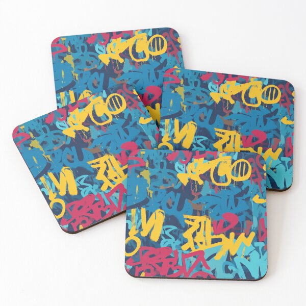 Item preview, Colorful Graffiti Tag Pattern designed and sold by Nurple Art.
