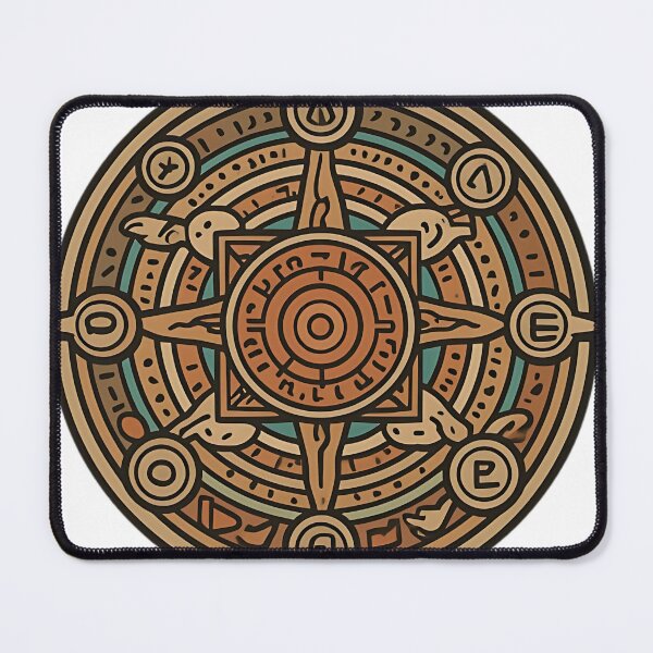 Item preview, Ancient Arcane Compass - Mystical Esoteric Sigil Wheel Art designed and sold by DarkOriginArts.