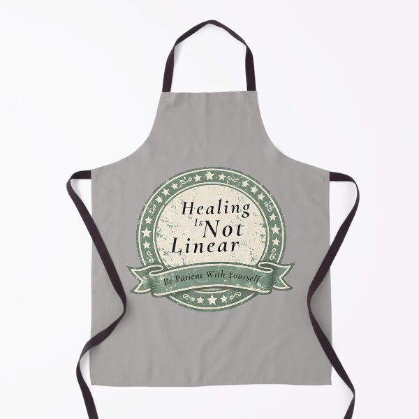 Item preview, Healing Is Not Linear Vintage Retro Badge Mental Health Gift T-Shirt designed and sold by VaultVibes.