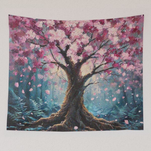 Item preview, Sakura Tree Art – Japanese Cherry Blossom Aesthetic | Pink Floral Nature Design designed and sold by Illuministique.