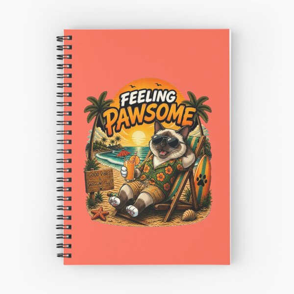 Item preview, Funny Birman Cat Beach Design – Feeling Pawsome Summer Vibes Vacation Dog designed and sold by PixelsPaws.