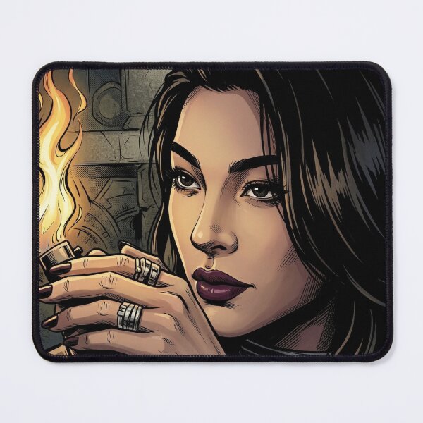 Item preview, Witch Flames Thai GL Series Lgbtq+ Love Sapphic Decor Poster Print Art Comic designed and sold by Mind Space.