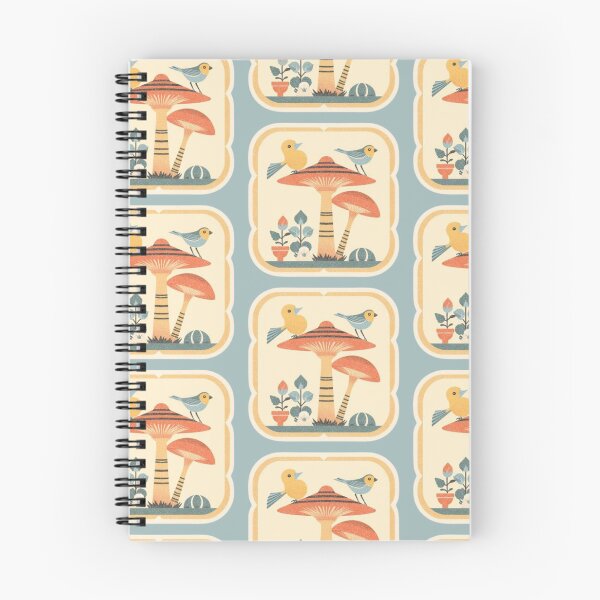 Item preview, Folk Mushroom Birds designed and sold by mellow-koko.