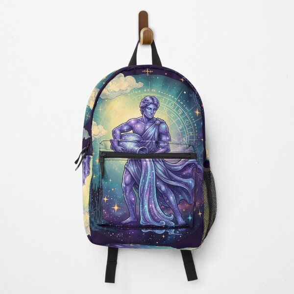 Item preview, Celestial Aquarius Zodiac - Majestic Galaxy Water Bearer Aesthetic Art designed and sold by artscripts.