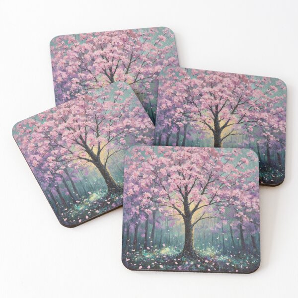 Item preview, Sakura Tree Art – Japanese Cherry Blossom Aesthetic | Pink Floral Nature Design designed and sold by Illuministique.
