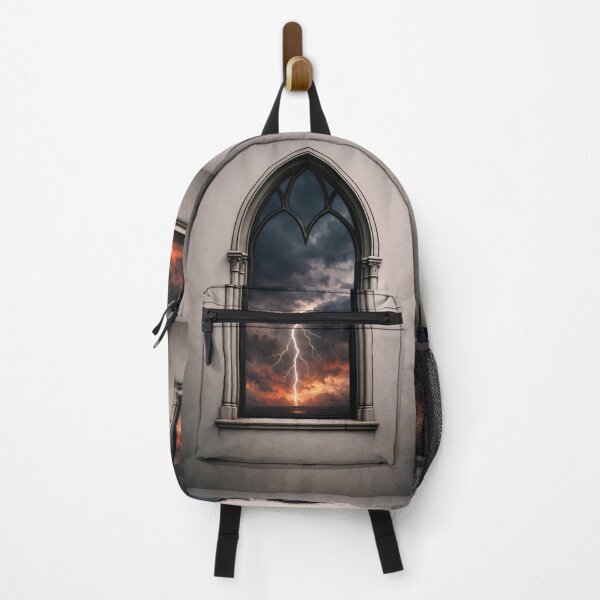 Item preview, Window to the Soul | Gothic Arch Fine Line Architecture Stormy Sky Art designed and sold by Studio77-Gothic.