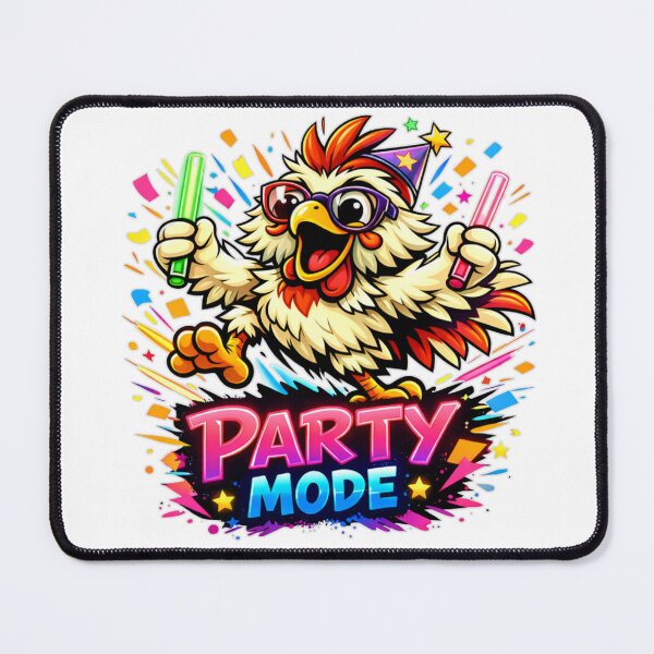 Item preview, Chicken Chaos – Party Mode Funny Dance T‑Shirt designed and sold by MerchlyMike.