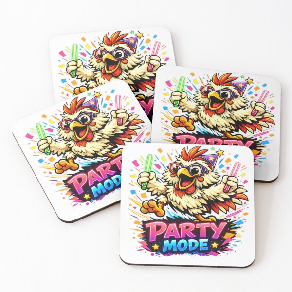 Item preview, Chicken Chaos – Party Mode Funny Dance T‑Shirt designed and sold by MerchlyMike.