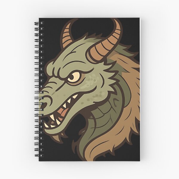 Item preview, Green Forest Dragon Head - Aggressive Venomous Wyvern Art designed and sold by DarkOriginArts.