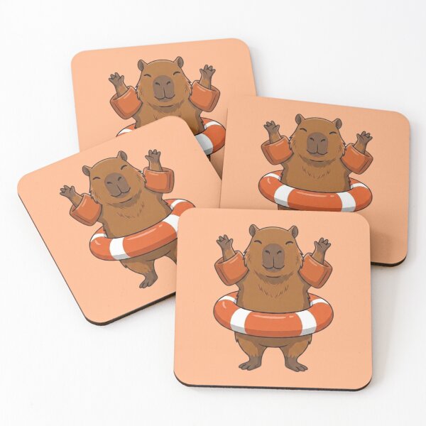 Item preview, Summer Capybara Float Party designed and sold by Ivy-Triggs.