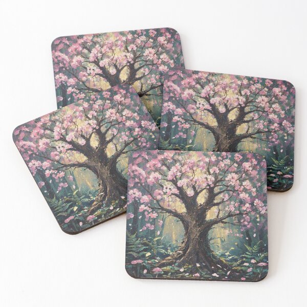 Item preview, Sakura Tree Art – Japanese Cherry Blossom Aesthetic | Pink Floral Nature Design designed and sold by Illuministique.