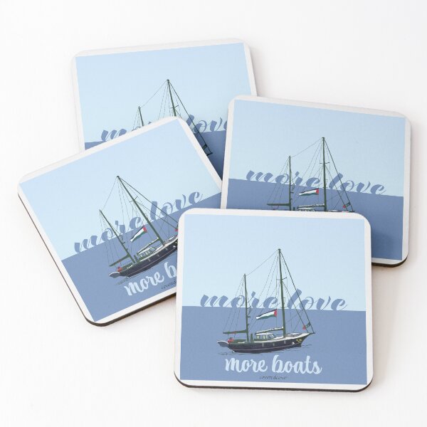 Item preview, More Love More Boats - Solidarity Peace Freedom designed and sold by covetedcove.