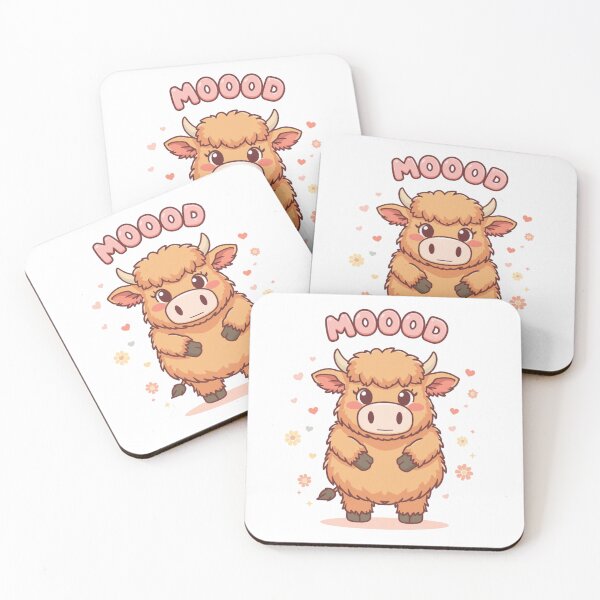 Item preview, Mood Cow Funny Emotional Support Animal Cute Kawaii Cow Meme designed and sold by KhadijaBatool38.