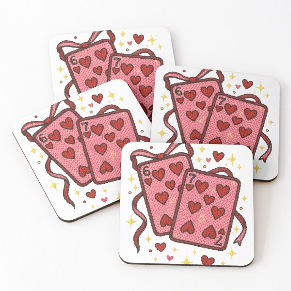 Item preview, Knitted Hearts Playing Cards with Bows designed and sold by DEONDRERONDEL12.