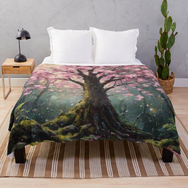 Item preview, Sakura Tree Art – Japanese Cherry Blossom Aesthetic | Pink Floral Nature Design designed and sold by Illuministique.