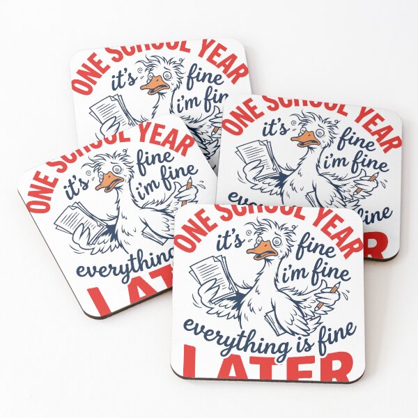 Item preview, One School Year Later Stressed Goose Teacher designed and sold by KroghDs.