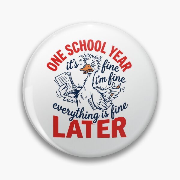 Item preview, One School Year Later Stressed Goose Teacher designed and sold by KroghDs.