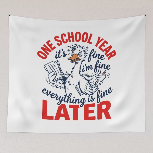 Item preview, One School Year Later Stressed Goose Teacher designed and sold by KroghDs.