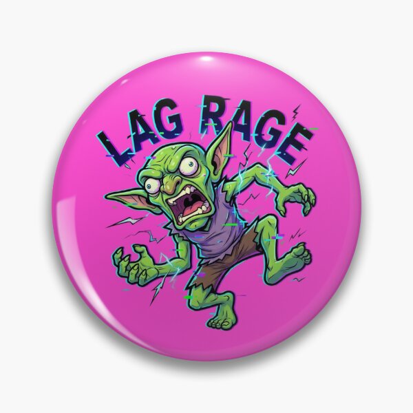 Item preview, Lag Rage Goblin Illustration – Furious Gamer Art designed and sold by ChaosNest.