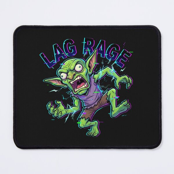 Item preview, Lag Rage Goblin Illustration – Furious Gamer Art designed and sold by ChaosNest.