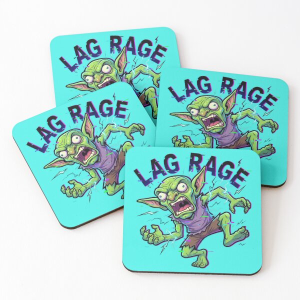 Item preview, Lag Rage Goblin Illustration – Furious Gamer Art designed and sold by ChaosNest.