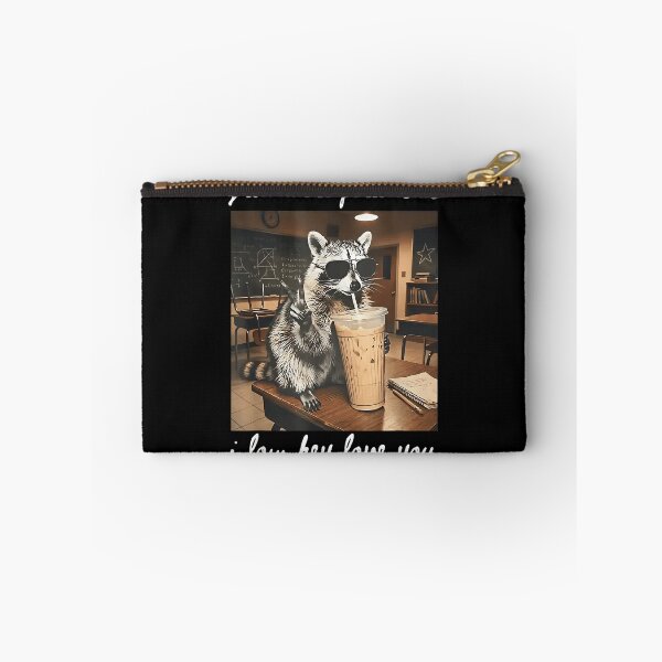 Item preview, Y'all Were Feral But I Low Key Love You Funny Raccoon Friendship Quote designed and sold by SanTiOmal.