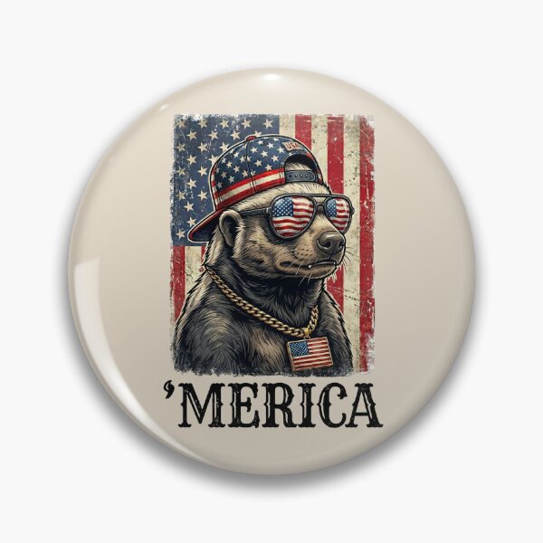 Item preview, 4th of July Patriotic Funny Raccoon Merica designed and sold by dudelinart.