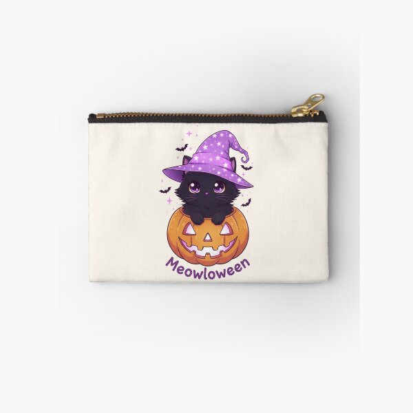 Item preview, Meowloween Cute Black Cat Sitting in Pumpkin designed and sold by SweetLilith.