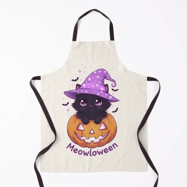 Item preview, Meowloween Cute Black Cat Sitting in Pumpkin designed and sold by SweetLilith.