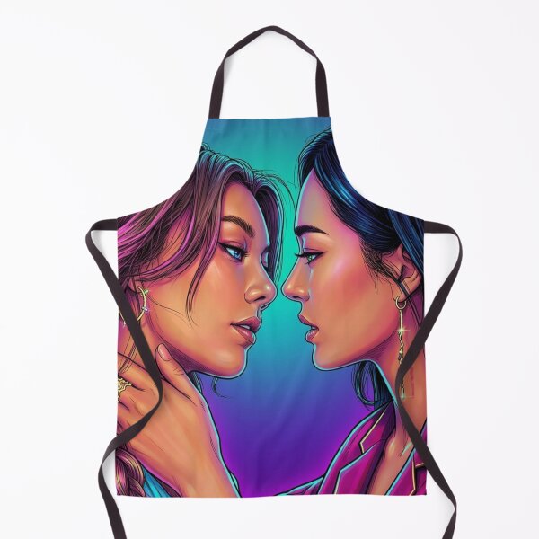 Item preview, Love Glance Neon Thai GL Series Lgbtq+ Love Sapphic Decor Poster Print Art Comic designed and sold by Mind Space.