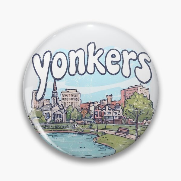 Item preview, Yonkers NY Skyline Cute Cityscape Retro Pastel City  designed and sold by HowToCanadian.