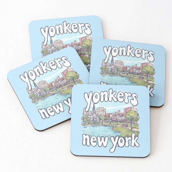 Item preview, Yonkers NY Skyline Cute Cityscape Retro Pastel City  designed and sold by HowToCanadian.