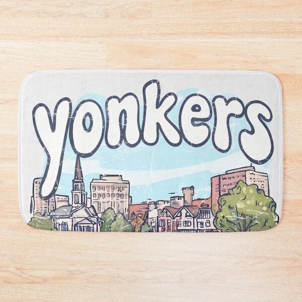 Item preview, Yonkers NY Skyline Cute Cityscape Retro Pastel City  designed and sold by HowToCanadian.