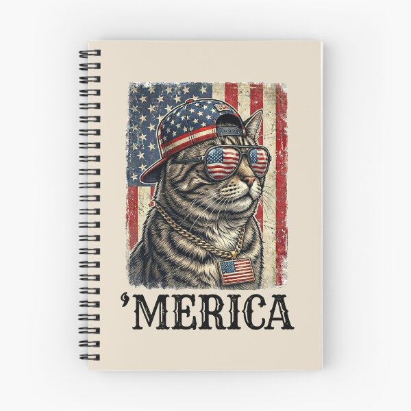 Item preview, Cool Merica Cat designed and sold by dudelinart.