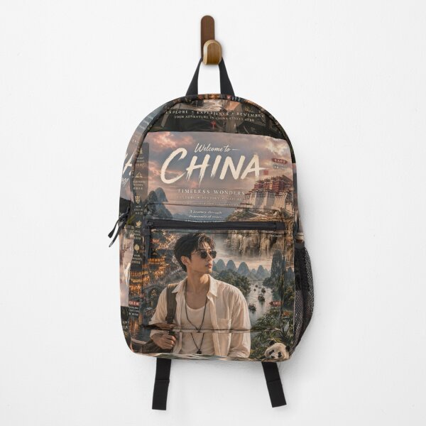 Item preview, Welcome to China Timeless Wonders Travel Poster | Chinese Culture & Scenic Adventure Art designed and sold by Inkora-Art.