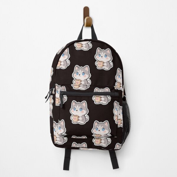 Item preview, Cute Husky Drinking Coffee Kawaii Sticker| Adorable Dog Lover Design designed and sold by carestazafeli.
