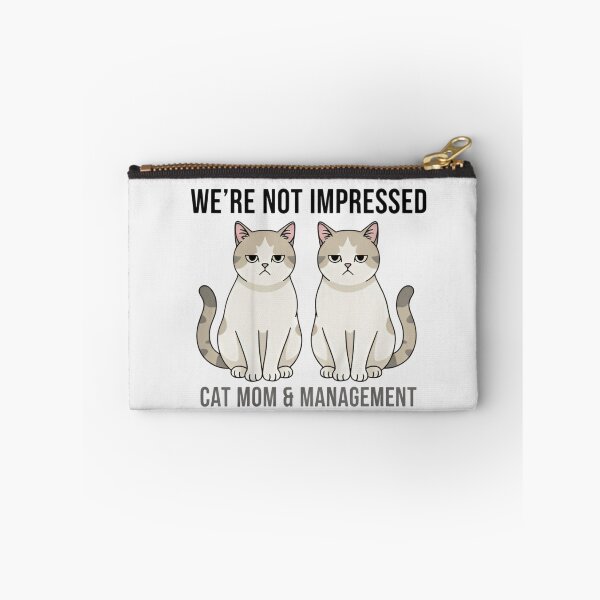 Item preview, We’re Not Impressed Cat Shirt – Funny Judgmental Cat Mom Meme Tee designed and sold by ZyxDes.