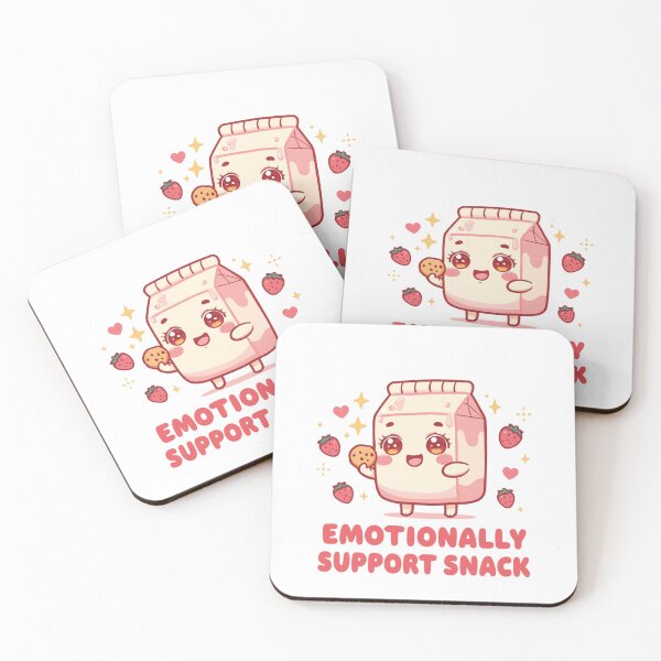 Item preview, Emotional Support Snack Cute Milk Carton Funny Food Meme Kawaii Comfort Food Design designed and sold by KhadijaBatool38.