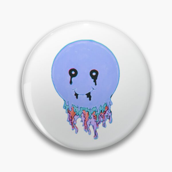 Item preview, Melting Smiley Face with Colors Periwinkle designed and sold by abby4doodles.